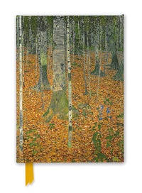 Abbildung von: Premium Notizbuch DIN A5: Gustav Klimt, Der Birkenwald - Flame Tree Publishing