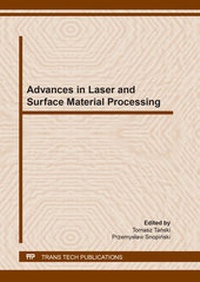 Enlarge image Cover: Advances in Laser and Surface Material Processing - Trans Tech Publications Ltd