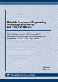 Enlarge image Cover: Materials Science and Engineering: Technological Advances and Research Results - Trans Tech Publications Ltd