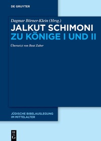 Abbildung von: Jalkut Schimoni zu Könige I und II - De Gruyter