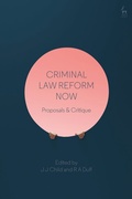 Cover: Criminal Law Reform Now - Hart Publishing