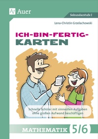 Abbildung von: Ich-bin-fertig-Karten Mathematik Klassen 5-6 - Auer Verlag in der AAP Lehrerwelt GmbH