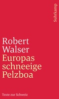 Cover: Europas schneeige Pelzboa - Suhrkamp