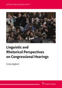 Abbildung von: Linguistic and Rhetorical Perspectives on Congressional Hearings - Frank & Timme