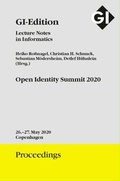Cover: GI Edition Proceedings Band 305 Open Identity Summit 2020 - K&ouml;llen