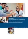 Cover: Memorandum "Work and Technology 4.0 in Professional Care" - MA & T Sell & Partner