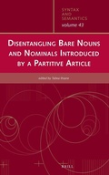 Cover: Disentangling Bare Nouns and Nominals Introduced by a Partitive Article - Brill