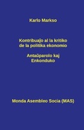 Cover: Kontribuajo al la kritiko de la politika ekonomio - Monda Asembleo Socia