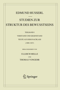 Abbildung von: Studien zur Struktur des Bewusstseins - Springer