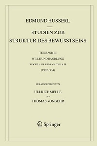 Abbildung von: Studien zur Struktur des Bewusstseins - Springer
