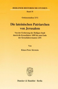 Abbildung von: Die lateinischen Patriarchen von Jerusalem. - Duncker & Humblot