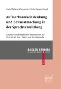 Cover: Aufmerksamkeitslenkung und Bewusstmachung in der Sprachvermittlung - Narr Francke Attempto Verlag