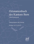 Cover: Ortsnamenbuch des Kantons Bern. Teil 6 (Se-Di/Ti) - Narr Francke Attempto Verlag