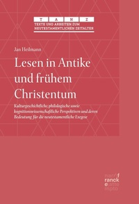 Abbildung von: Lesen in Antike und frühem Christentum - Narr Francke Attempto Verlag