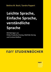 Abbildung von: Leichte Sprache, Einfache Sprache, verständliche Sprache - Narr Francke Attempto Verlag