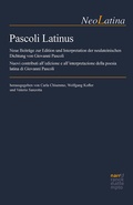 Cover: Pascoli Latinus - Narr Francke Attempto
