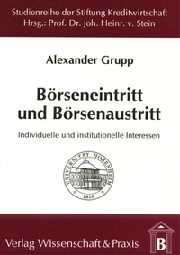 Abbildung von: Börseneintritt und Börsenaustritt. - Verlag Wissenschaft & Praxis