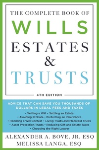 Abbildung von: The Complete Book of Wills, Estates & Trusts (4th Edition) - St. Martin's Griffin
