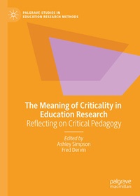 Enlarge image Cover: The Meaning of Criticality in Education Research - Palgrave Macmillan