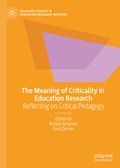 Cover: The Meaning of Criticality in Education Research - Palgrave Macmillan