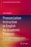 Cover: Pronunciation Instruction in English for Academic Purposes - Springer