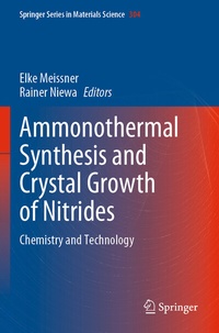 Abbildung von: Ammonothermal Synthesis and Crystal Growth of Nitrides - Springer