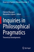 Cover: Inquiries in Philosophical Pragmatics - Springer