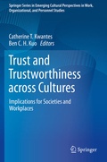 Cover: Trust and Trustworthiness across Cultures - Springer