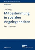 Cover: Mitbestimmung in sozialen Angelegenheiten, Band 3 - Fachmedien Recht und Wirtschaft