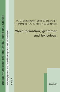 Abbildung von: Word formation, grammar and lexicology in comparative-historical and multilingual-contrastive perspectives - Baar-Verlag