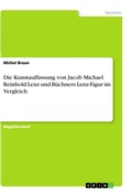 Cover: Die Kunstauffassung von Jacob Michael Reinhold Lenz und Buechners Lenz-Figur im Vergleich - GRIN Verlag