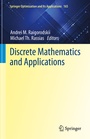 Cover: Discrete Mathematics and Applications - Springer