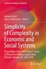 Cover: Simplicity of Complexity in Economic and Social Systems - Springer