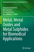 Cover: Metal, Metal Oxides and Metal Sulphides for Biomedical Applications - Springer