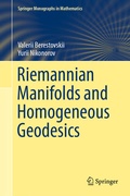 Bild: Riemannian Manifolds and Homogeneous Geodesics - Springer