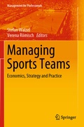 Cover: Managing Sports Teams - Springer