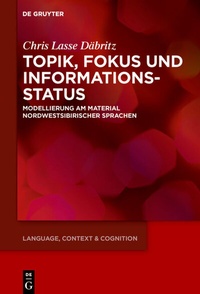 Enlarge image Cover: Topik, Fokus und Informationsstatus - De Gruyter