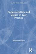 Cover: Professionalism and Values in Law Practice - Routledge