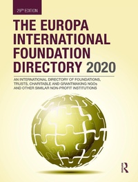 Abbildung von: The Europa International Foundation Directory 2020 - Routledge