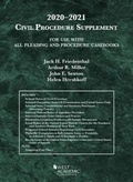 Cover: Civil Procedure Supplement, for Use with All Pleading and Procedure Casebooks, 2020-2021 - West Academic Press