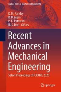 Enlarge image Cover: Recent Advances in Mechanical Engineering - Springer
