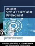 Cover: Enhancing Staff and Educational Development - Routledge
