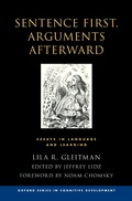 Cover: Sentence First, Arguments Afterward - OUP eBook