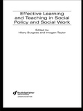 Cover: Effective Learning and Teaching in Social Policy and Social Work - Routledge