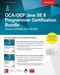 Abbildung von: OCA/OCP Java SE 8 Programmer Certification Bundle (Exams 1Z0-808 and 1Z0-809) - McGraw Hill LLC