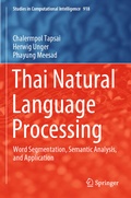 Cover: Thai Natural Language Processing - Springer