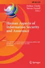 Cover: Human Aspects of Information Security and Assurance - Springer