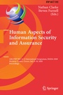 Cover: Human Aspects of Information Security and Assurance - Springer