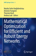 Cover: Mathematical Optimization for Efficient and Robust Energy Networks - Springer