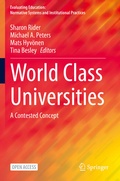 Cover: World Class Universities - Springer
